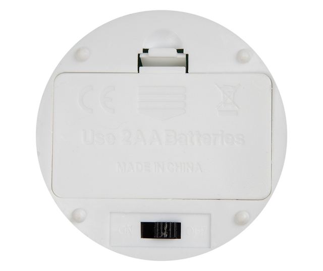 Red Wax Candle with LED Ø 8x13 cm