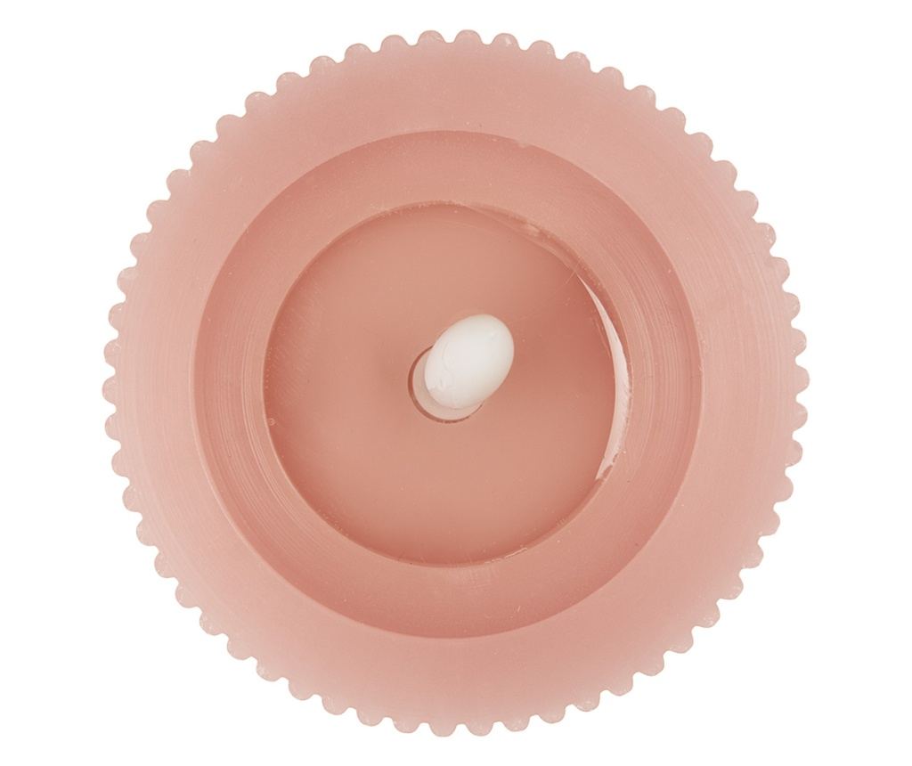 Rózsaszín viaszgyertya LED-del Ø 8x13 cm - 4