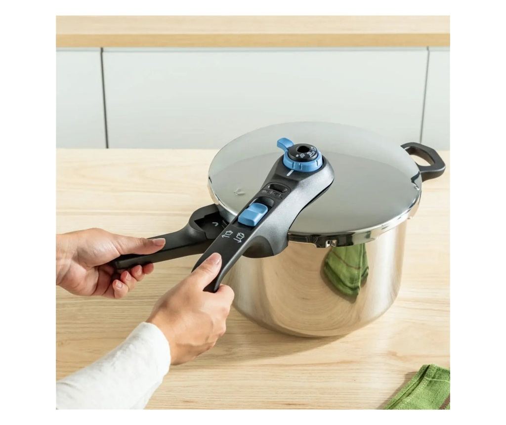 Tefal P2584301 Kukta, 4/6 L, 2 Mód Zöldségekhez és Húshoz, 5-Pontos Biztonsági Rendszer, Tri-Ply Alj, Rozsdamentes Acél - 3