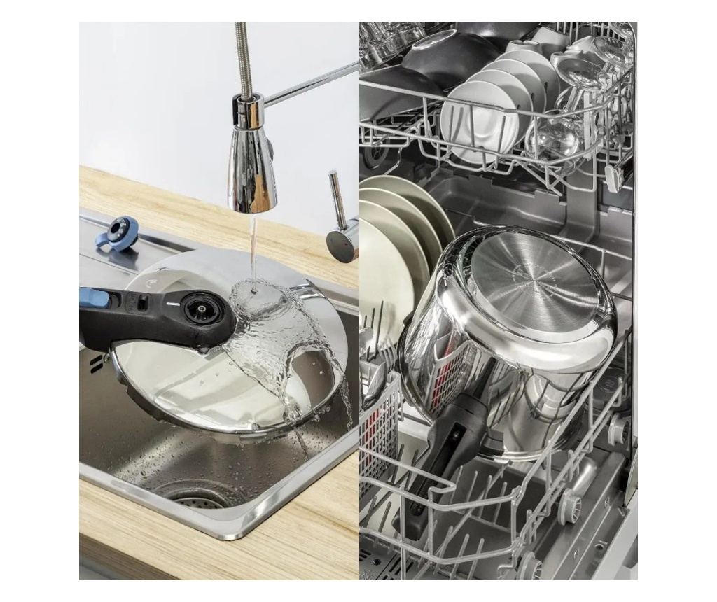 Tefal P2584301 Kukta, 4/6 L, 2 Mód Zöldségekhez és Húshoz, 5-Pontos Biztonsági Rendszer, Tri-Ply Alj, Rozsdamentes Acél - 6