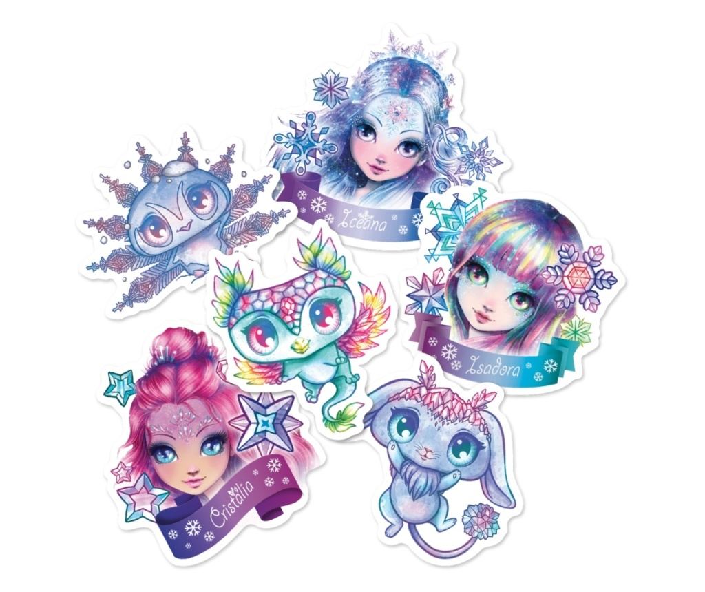 Set 50 nalepk, vinil, Nebulous Stars, Aura & Blizzia - 2