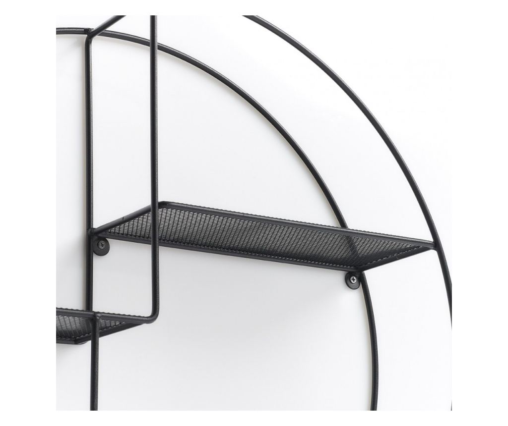 Zeller Round Black polc, acl,  55 x 12 cm - 4