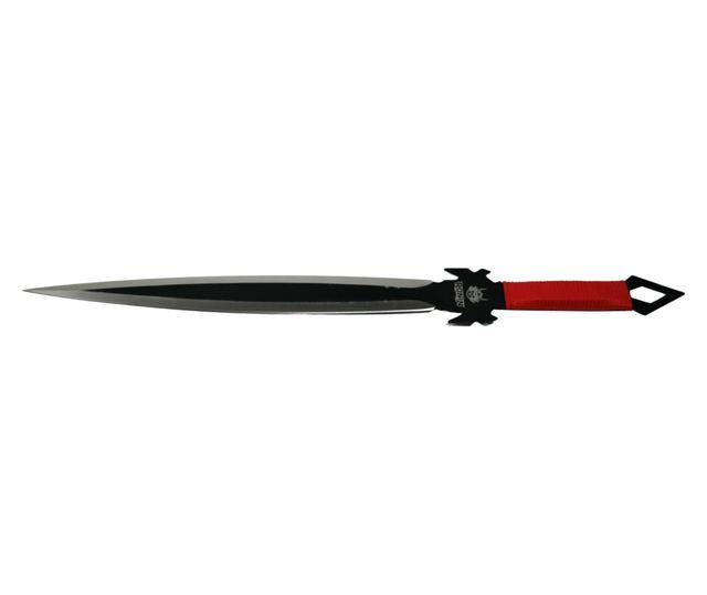 Σπαθί κυνηγιού, Red Ronin, υφασμάτινη λαβή, 68,5 cm, περιλαμβάνεται μαχαίρι ρίψης