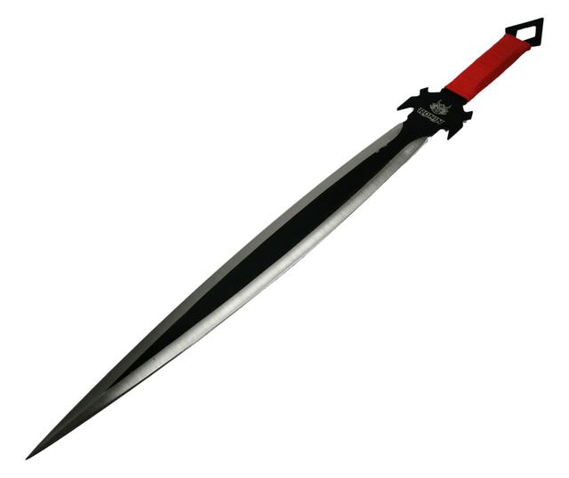 Σπαθί κυνηγιού, Red Ronin, υφασμάτινη λαβή, 68,5 cm, περιλαμβάνεται μαχαίρι ρίψης