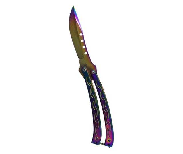 Set doua cutite DEPOX®, butterfly 25 cm si karambit 19 cm