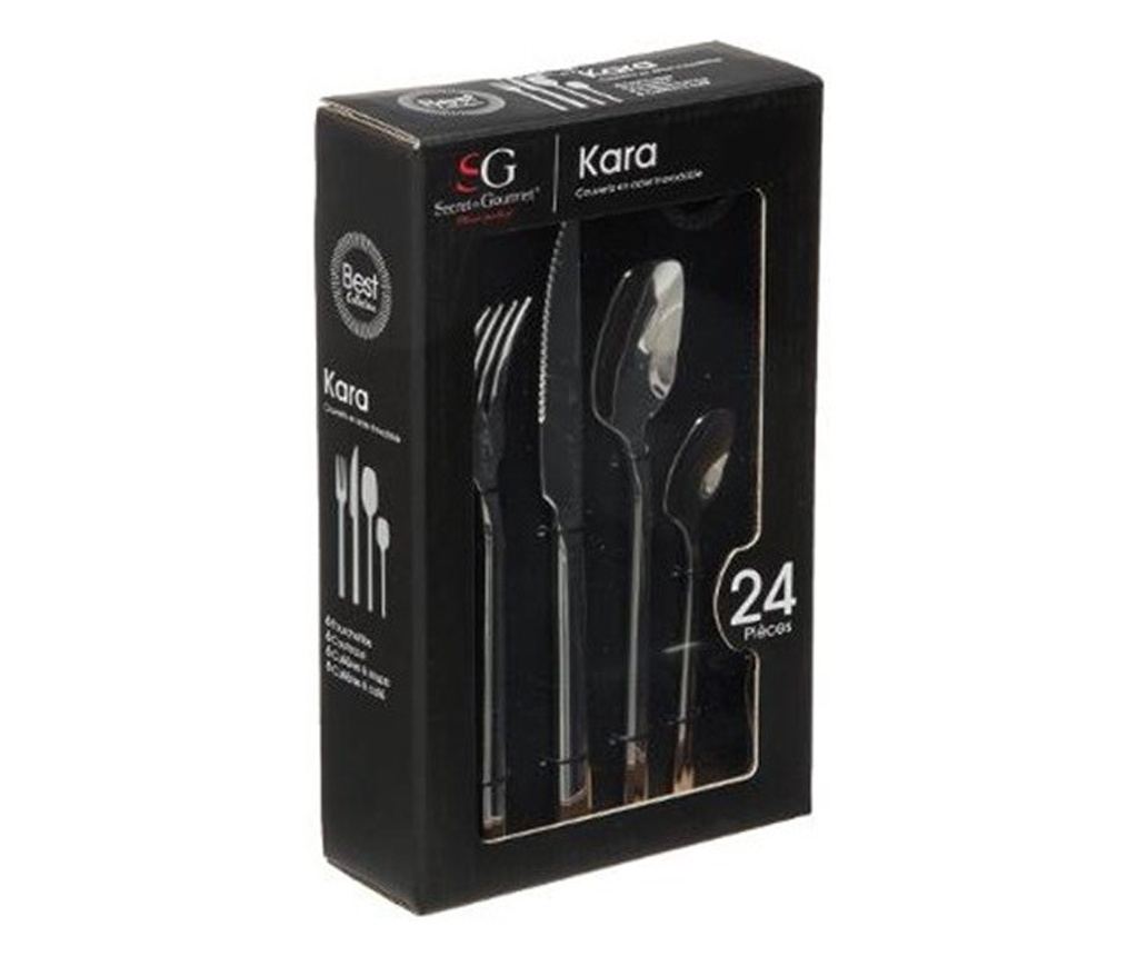 Set tacamuri inox SG Kara, 24 piese, 4 mm - 2