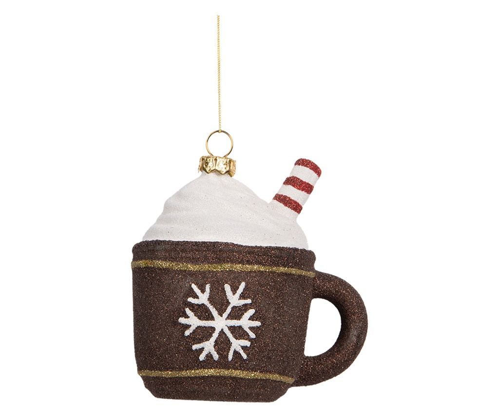 Set of 2 Multicolored Polyresin Christmas Tree Ornaments 9x7x10 cm - 2