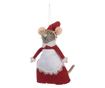 Christmas Mouse Figurine, Multicolor Textile, 8x6x14 cm thumbnail 1