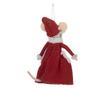 Christmas Mouse Figurine, Multicolor Textile, 8x6x14 cm thumbnail 2