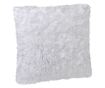 Perna decorativa, pufoasa, moale, blana artificiala, alb, 52 x 52 x 12 cm, Topi Dreams