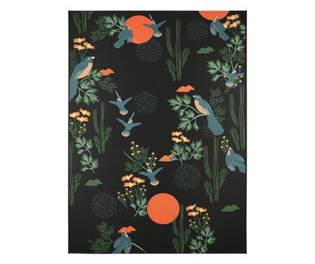 Bloom Outdoor Birds Designer Rug