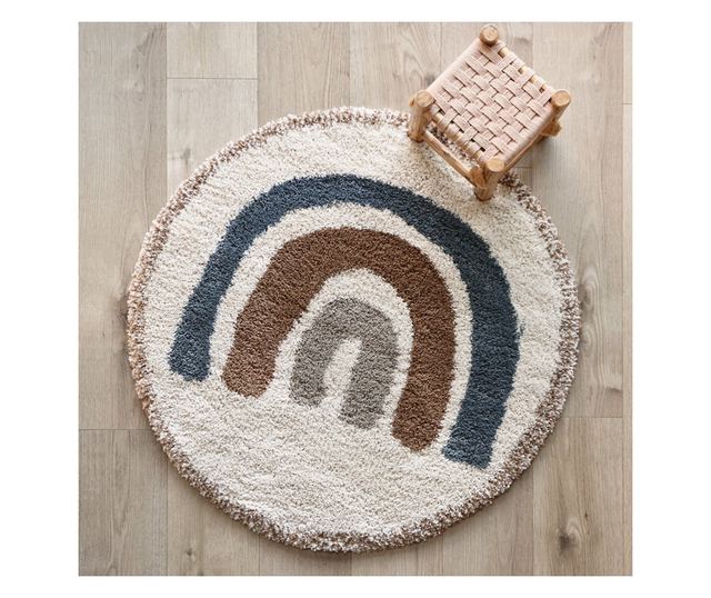 Бохемски детски килим с дъга