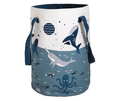 Košara za shranjevanje za otroško sobo Little Deep Blue