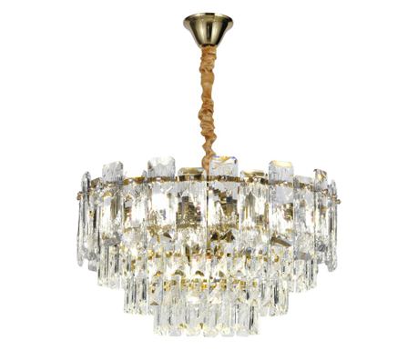 Candelabru RFAN, Model 5861/500, Textura Cristal, Metal, 8 X E14, Auriu