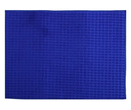 Prosop absorbant textil de bucatarie Pufo Cooking pentru uscare pahare si vase, 50 cm, albastru