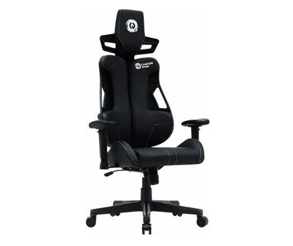 Scaun gaming Canyon Morphos, negru, material metalic și plastic, înălțime ajustabilă, suport pentru brațe 2D — imaginea 6