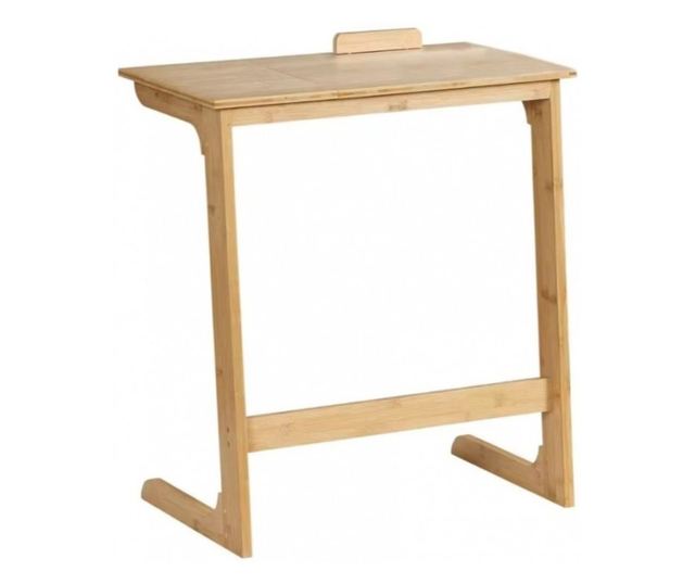 Večnamenska, zložljiva, bambusova miza, za prenosnik in tablico, 60x35x67 cm, eCarla, STL21