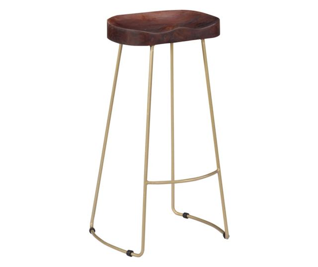 Scaune De Bar Gavin, 2 Buc., Lemn Masiv De Mango