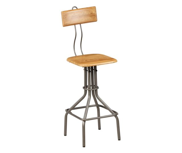 Barski stoli, 2 kosa, masiven recikliran tikov les