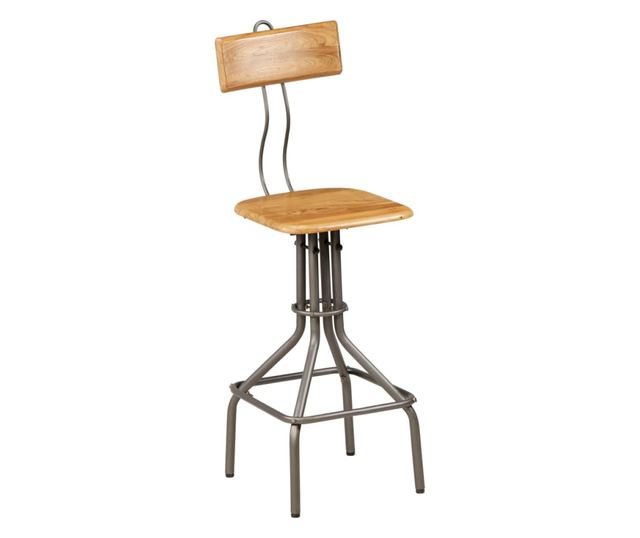 Barski stoli, 2 kosa, masiven recikliran tikov les