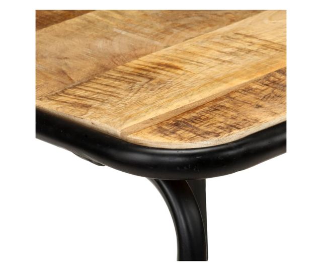 Barski stoli, 4 kosi, masiven mangov les