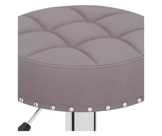 Barski stoli, 2 kosa, taupe siva, blago