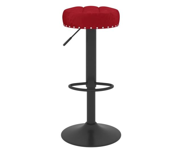 Barski stoli, 2 kosa, vinsko rdeča, žamet