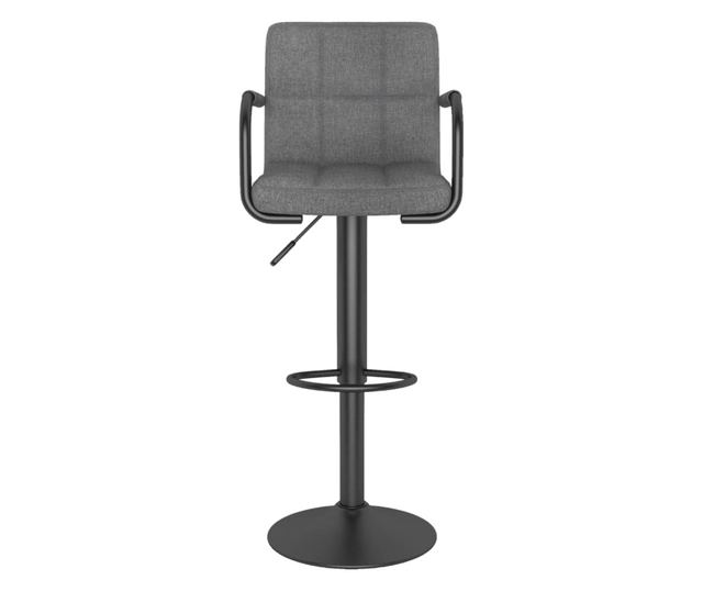 Barski stol, svetlo siv, blago