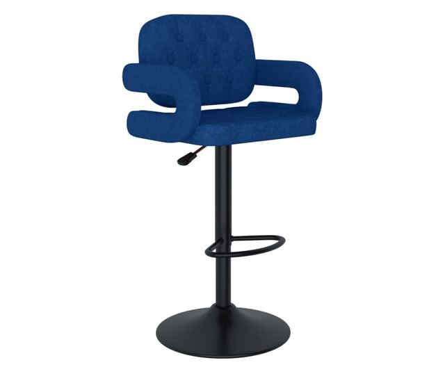 Barski stoli, 2 kosa, modri, blago