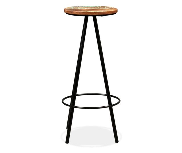 Barski stoli, 2 kosa, masiven recikliran les