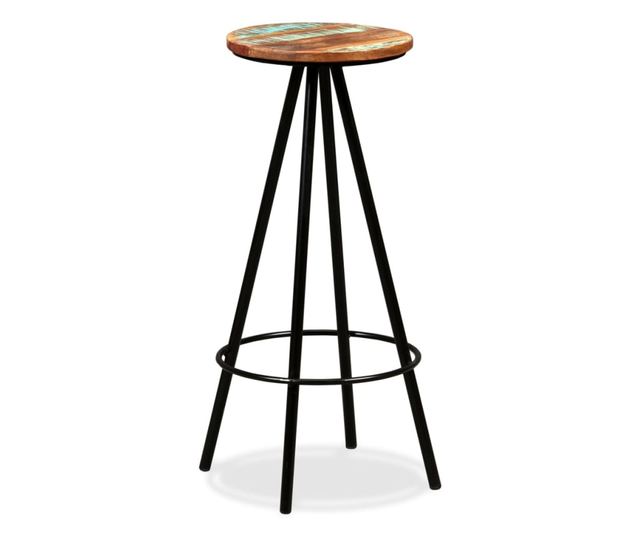 Barski stoli, 2 kosa, masiven recikliran les