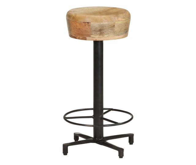 Barski stoli, 2 kosa, 66 cm, masiven mangov les