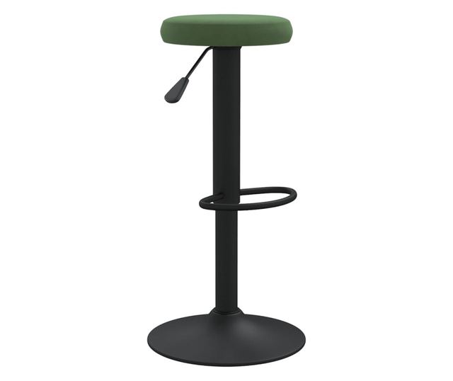 Barski stoli, 2 kosa, temno zeleni, žamet