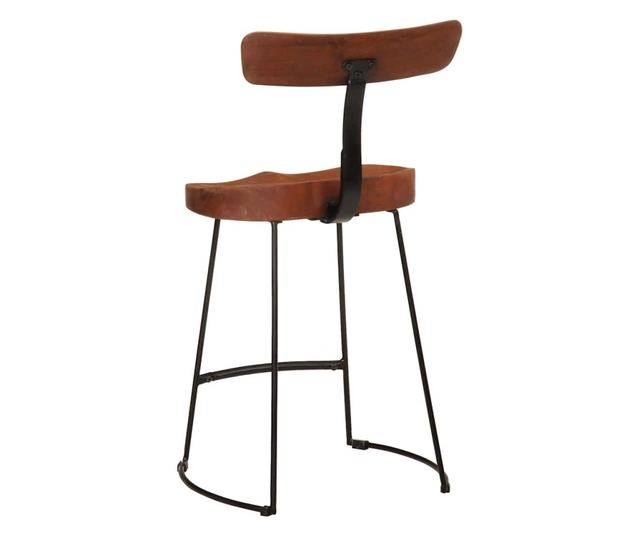 Barski stoli 2 kosa 49x43x79 cm Trden mangov les