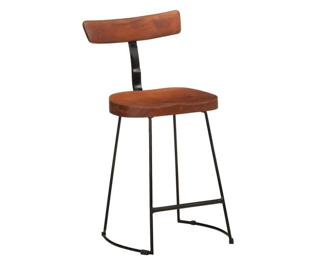 Barski stoli 2 kosa 49x43x79 cm Trden mangov les