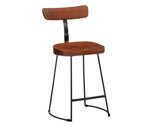 Barski stoli 2 kosa 49x43x79 cm Trden mangov les