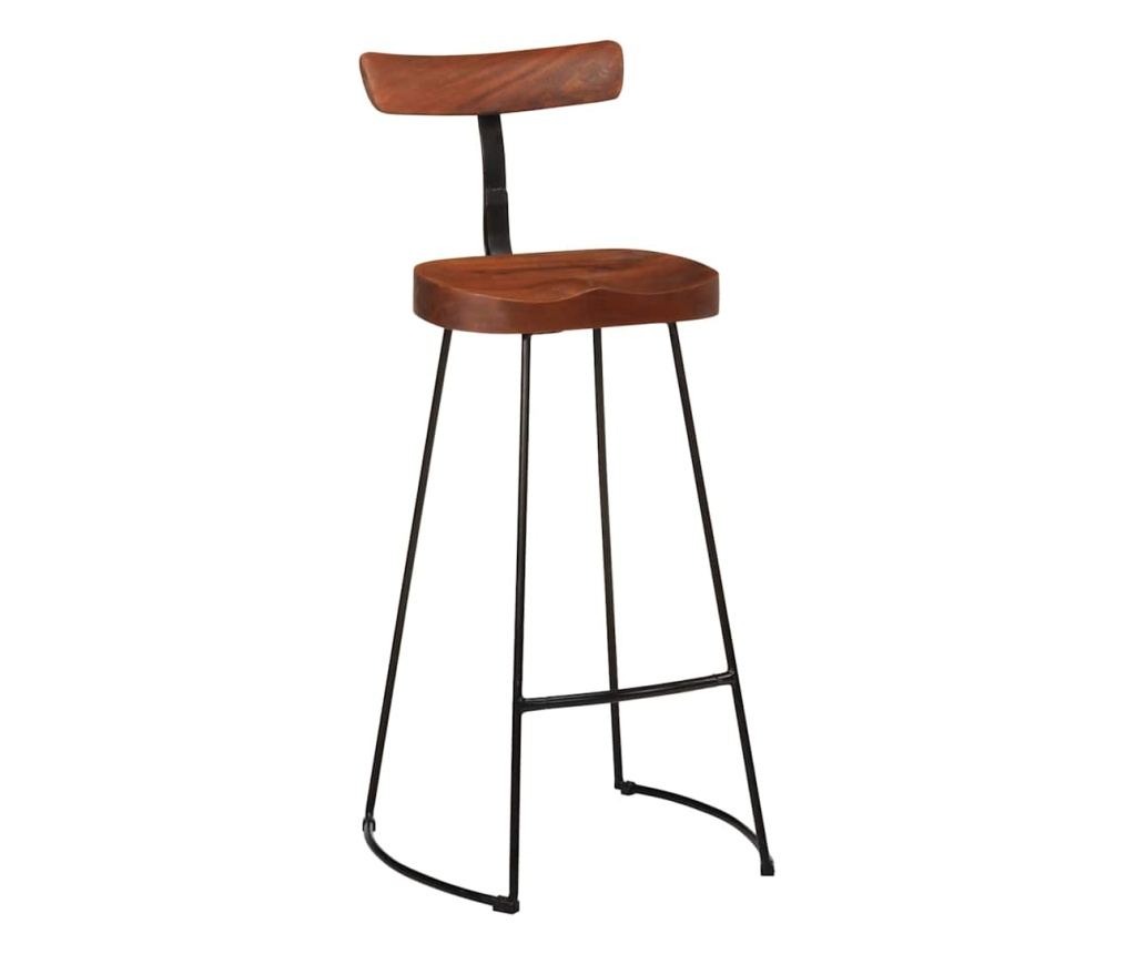 Barski stoli 2 kosa 49x43x103 cm Trden mangov les - 10
