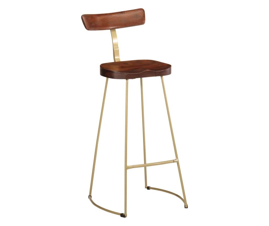 Barski stoli 2 kosa 49x43x103 cm Masiven mangov les - 11