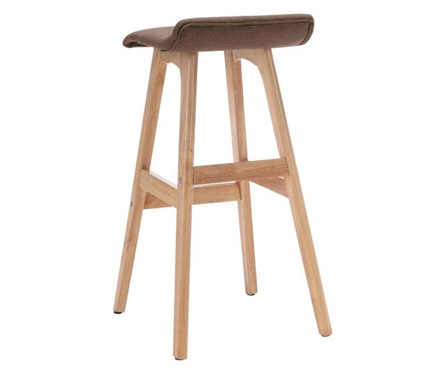 Barski stoli, 2 kosa, taupe siva, blago