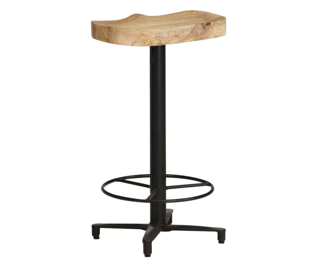 Barski stoli, 2 kosa, 66 cm, masiven mangov les - 11