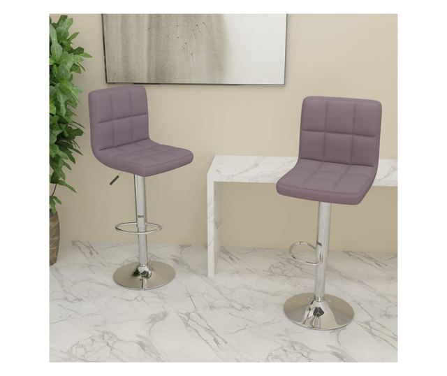 Barski stoli, 2 kosa, taupe siva, blago