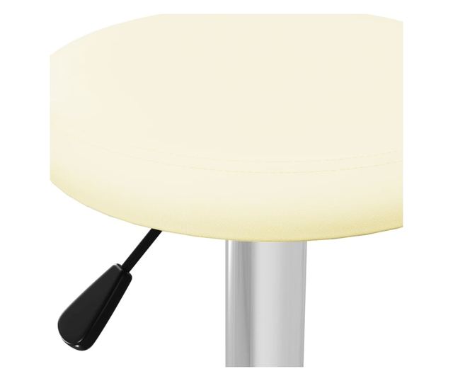 Barski stoli, 2 kosa, kremni, umetno usnje