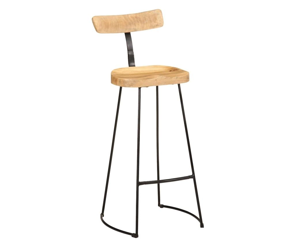 Barski stoli 2 kosa 49x43x103 cm Masiven mangov les - 10