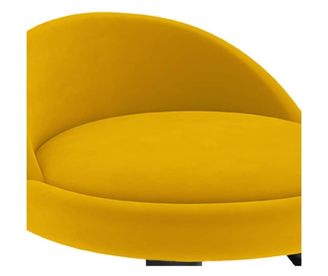 Barski stol, rumen, žamet