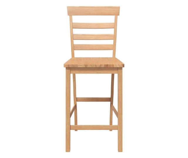 Barski stoli 2 kosa masiven kavčukovec