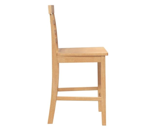 Barski stoli 2 kosa masiven kavčukovec