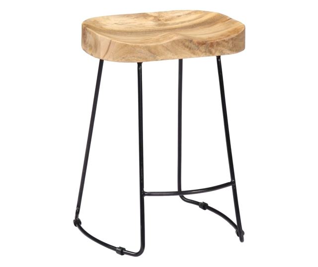 Scaune De Bar Gavin, 2 Buc., Lemn Masiv De Mango