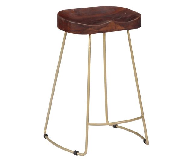 Scaune De Bar Gavin, 2 Buc., Lemn Masiv De Mango