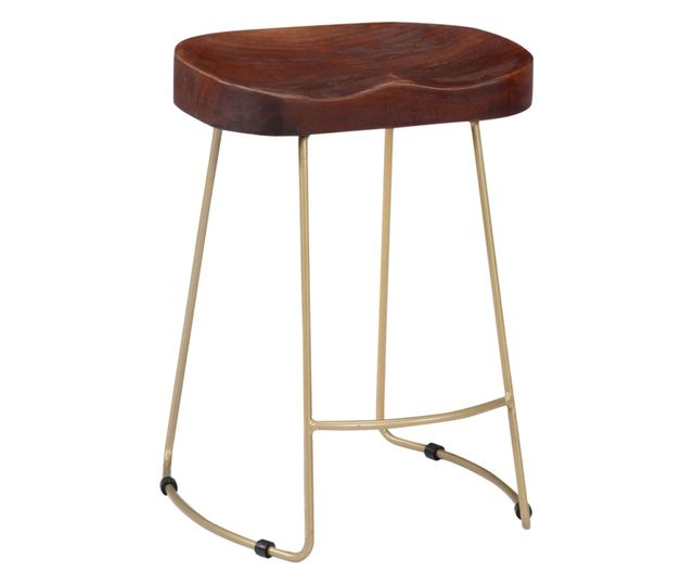 Scaune De Bar Gavin, 2 Buc., Lemn Masiv De Mango