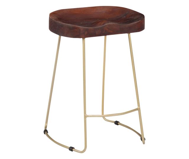 Scaune De Bar Gavin, 2 Buc., Lemn Masiv De Mango